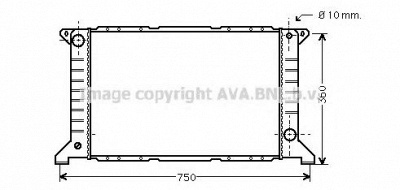 AVA QUALITY COOLING fd2169 -  Радиатор, охлаждение двигателя